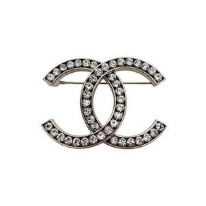 Chanel 2025 Crystal CC Brooch